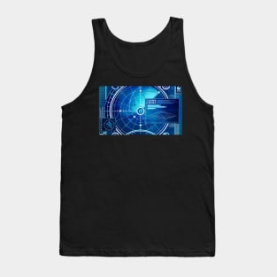 Blue Sonar Tank Top